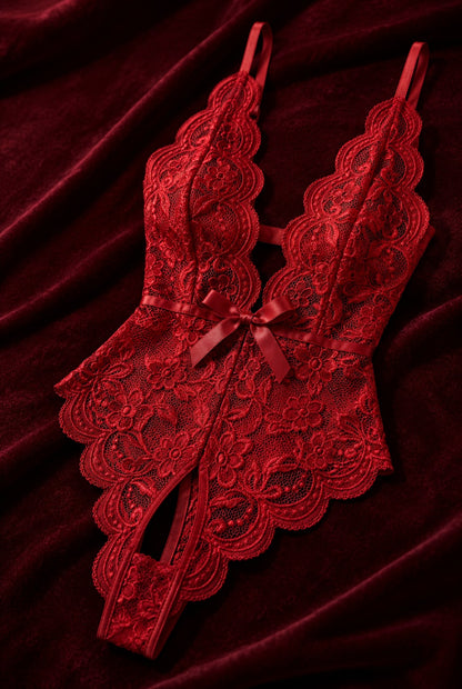 Rouge Dantelli Babydoll - detay görünüm